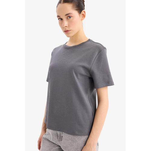 T-shirt basique col rond et manches courtes Coupe rgulire