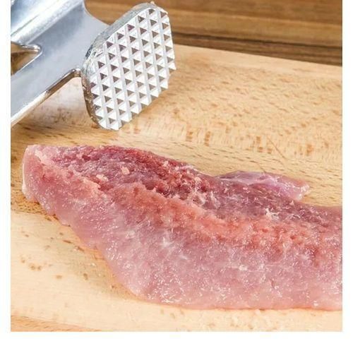 Marteau à Viande Double Face en Acier Inoxydable – Attendrisseur Multifonction