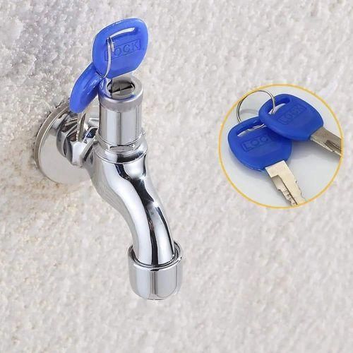 Robinet Sécurisé pour Extérieur Argent - Serrure Pratique