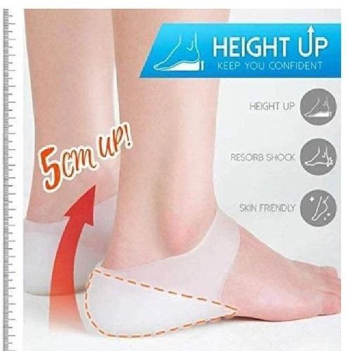 Semelles en silicone pour Augmenter la hauteur à 5 cm, Humide et confortable