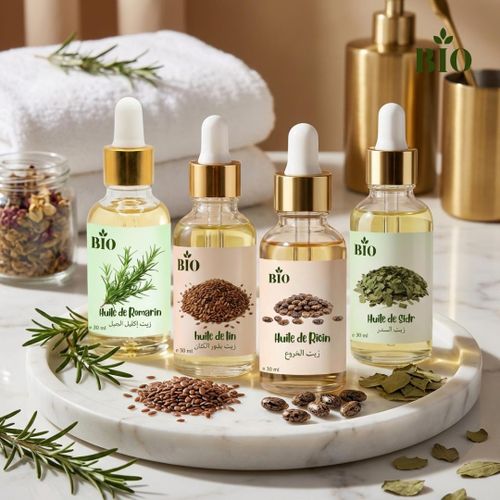 A-Soin Cheveux 30 ml Sélection de huile végétale Organic pour nutrition et éclat