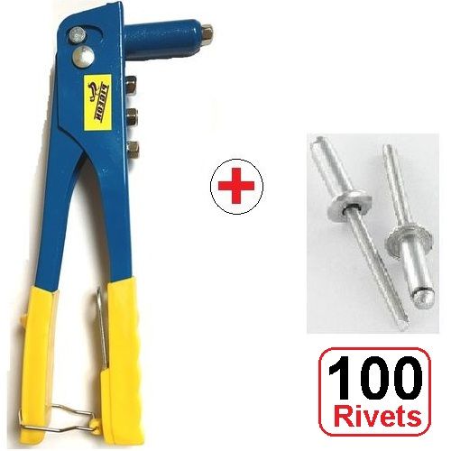 Pince à riveter // Appareil riveteuse // Outils à rivet Rivetage + 100 Rivets