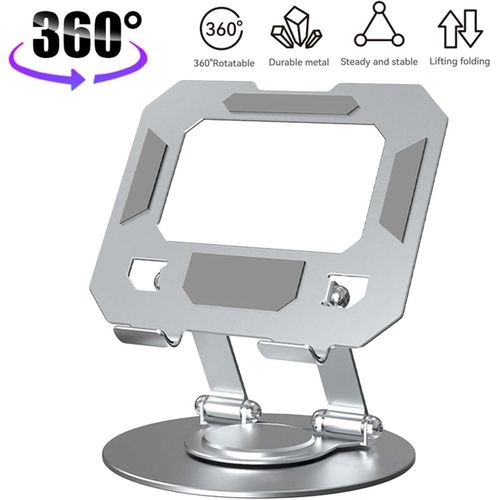 Support de Téléphone et Tablette en Aluminium Stable et Rotatif 360°