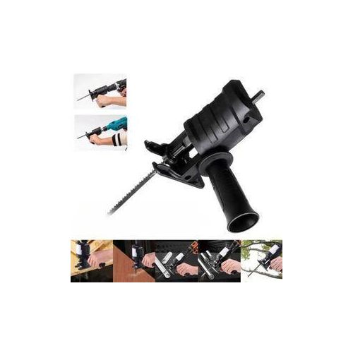 Adaptateur Scie Électrique Multifonction – Accessoire Portable pour Perceuse avec 3 Scies de Coupe Rapide