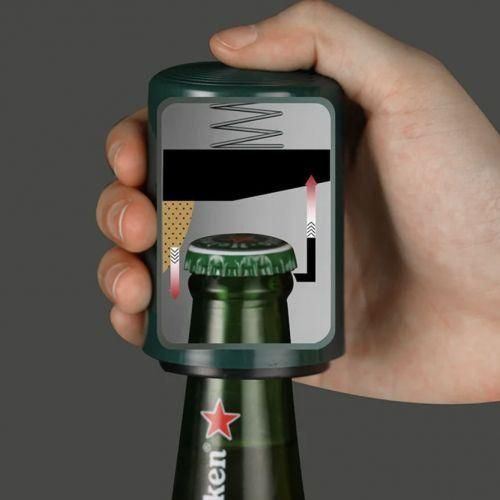 Ouvre-bouteille couvercle bière créatif magnétique automatique bière