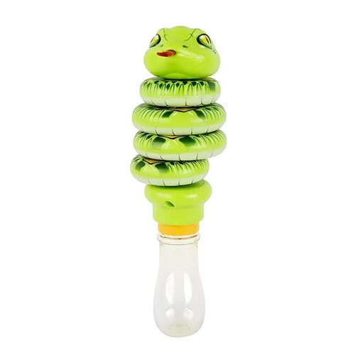 Jouet Souffleur de Bulles Automatique - Design Serpent Vert - Amusant pour Enfants