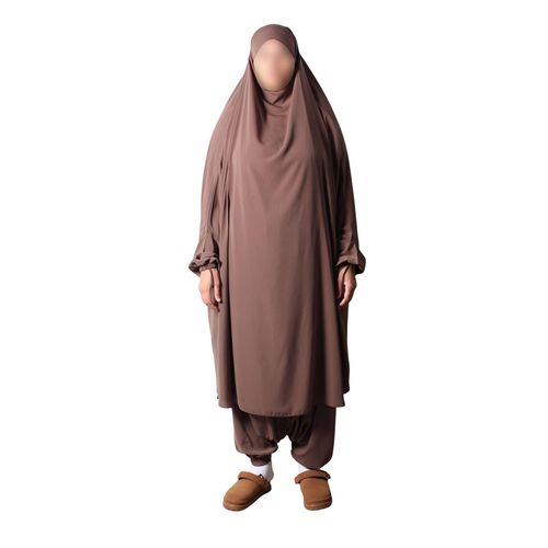 Jilbab 2 pièces avec pantalon pour femmes