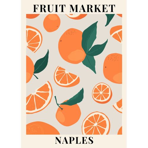 Fruit market naples Poster Chambre Haute Qualité
