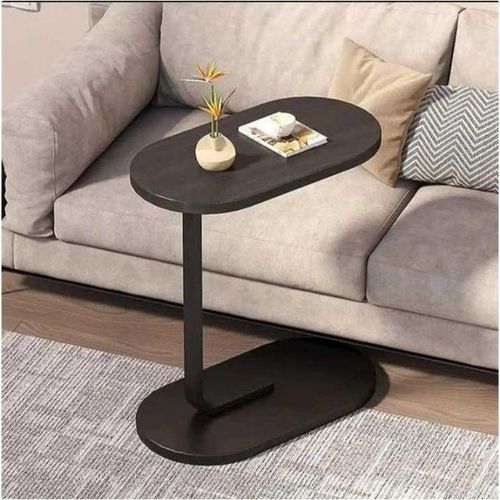 Table à thé / Chevet taille moderne Table basse coin,table à thé mobile moderne et simple pour le salon et la chambre,Table d’Appoint Moderne en Forme de C – Petite Table Basse en Bois et Métal pour Salon ou Chambre, Design Élégant et Compact