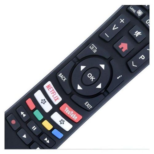 Télécommande LED MAX-65 - Boutons Netflix et YouTube intégrés - Compatible avec LifeMaxx, Toshiba, Sanyo, Hitachi
