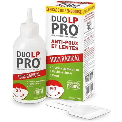 Lotion Anti-Poux et Lentes - Traitement Radical 1 Seule Application Doux - Élimination Efficace et Rapide des Poux et Lentes - Lotion 150 ml