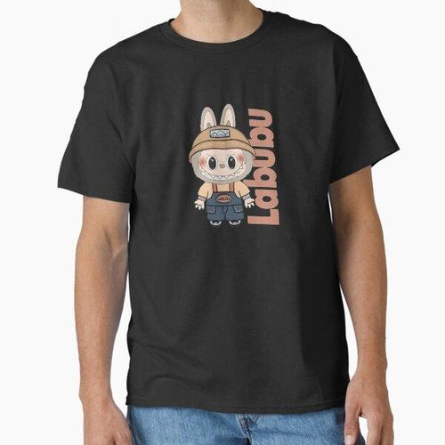 Labubu playing gitar Essential T-Shirt noire - design unique