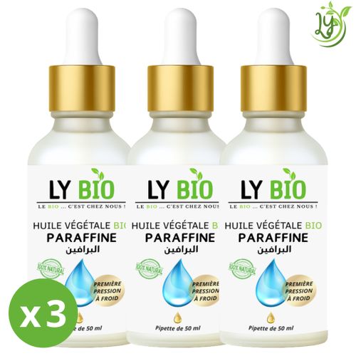 LYBIO PACK HUILE PARAFFINE 50ML - PIPETTE LOT DE 3 bouteilles