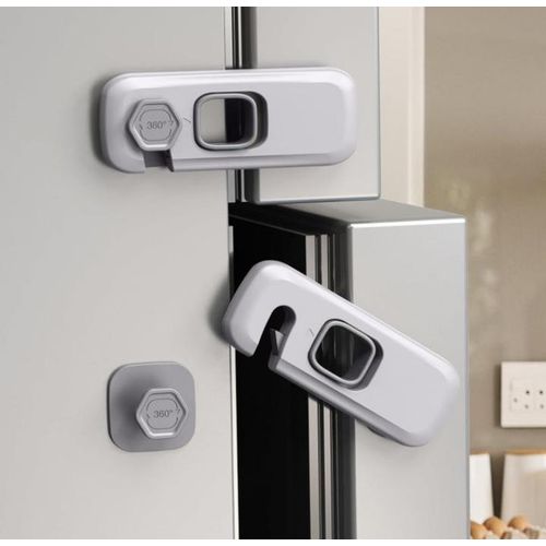 قفلان أمان للثلاجة أو الخزانة