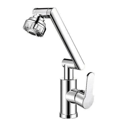 Robinet lavabo rotatif 1080°, mitigeur eau chaude et froide, robinet flexible cuisine et salle de bain, rotation 360°, double jet douche et impulsion