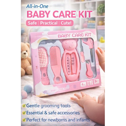 Kit de Soin Bébé Complet – Ensemble de Toilette Nouveau-Né 0+ Mois, Thermomètre de Bain, Brosse Douce & Accessoires Essentiels – Sans BPA