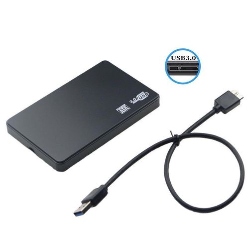 Boîtier de disque dur en plastique 2.5HDD sans outil USB3.0 SATA 6Gbps Caddy de disque dur externe 2.5 Boîtier de disque dur EXTERNAL CASE