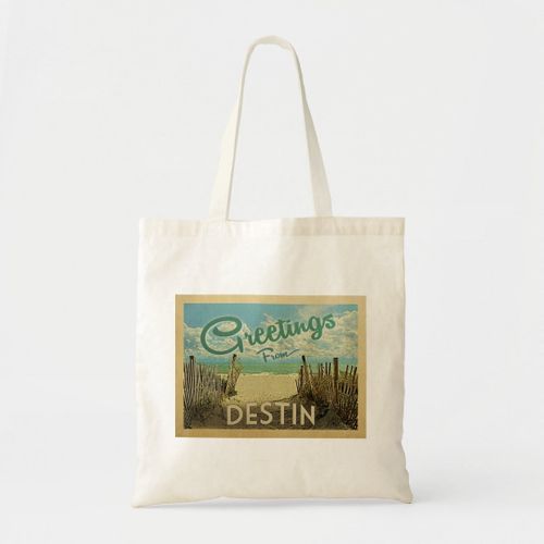Tote Bag Destin Beach Vintage voyage Unique, haute qualité