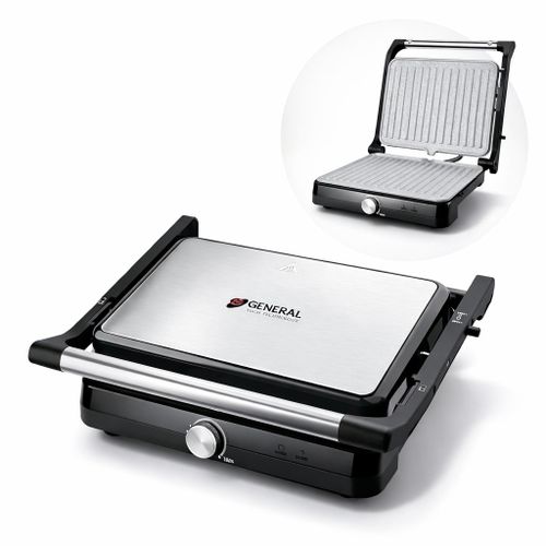 Panini Grill Expert 3 en 1 2000W – Sandwich Maker & Grill Barbecue, Revêtement Granite Antiadhésif, Ouverture 180°, Grandes Plaques, Thermostat Automatique, Cuisson Rapide Viande Poisson Légumes – Prix Maroc