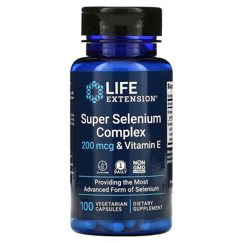 Super complexe au slnium et la vitamine E 200 g 100 capsules vgtariennes