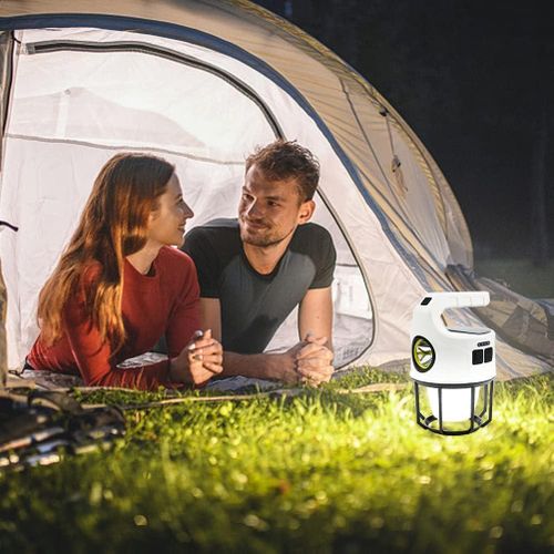 Lampe solaire de camping LED, lanterne de camping, lampe de tente rechargeable USB, lanterne d'urgence, 3 modes, étanche, lanterne d'extérieur pour le camping et la randonnée