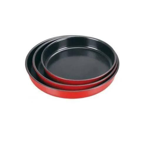 Ensemble de 3 Moules à Tarte et gâteau Profonds en Acier au Carbone