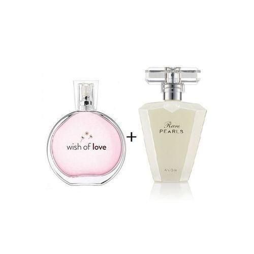 Avon Coffret parfum Wish of love+Rare Pearls promo choc