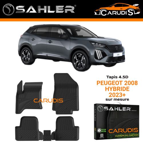 Tapis 4.5D Peugeot 2008 II Hybride sur mesure exacte sans odeur imperméable antidérapant