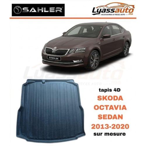 Tapis De Coffre 4D Sur Mesure Pour SKODA OCTAVIA SEDAN 2013-2020