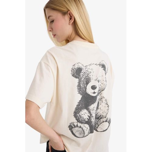 T-shirt oversize imprimé à manches courtes