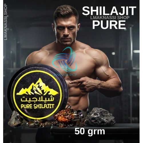 Shilajit brut à libération prolongée, extrait de l'Himalaya, 100 % acide fulvique, favorise la récupération musculaire rapide, l'énergie et renforce l'immunité. 50 g