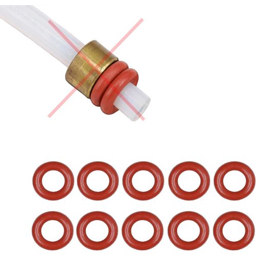 Snapworld-Kaffee Lot de 10 Joints Toriques 4 mm en Silicone – Compatible Saeco Philips De'Longhi Jura Bosch Siemens