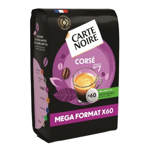 Dosettes de café SENSEO corsé n°7-Paquet de 60 pour Senseo,Machines à dosettes souples