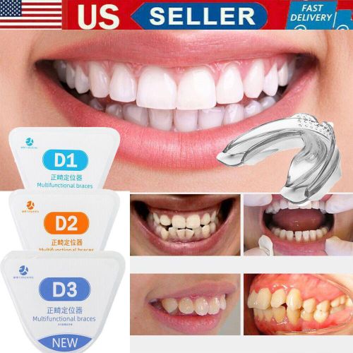 Correcteur Dentaire D1 D2 D3 – Gouttière Dentaire Invisible, Appareil Orthodontique, Aligneur Dentaire Transparent pour Alignement et Redressement des Dents, Correction de la Dentition et de l’Occlusion, Dents Désalignées, Sourire Harmonieux