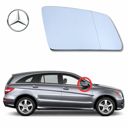 Verre Rétroviseur Droit pour Mercedes-Benz Class R (W251, V251)