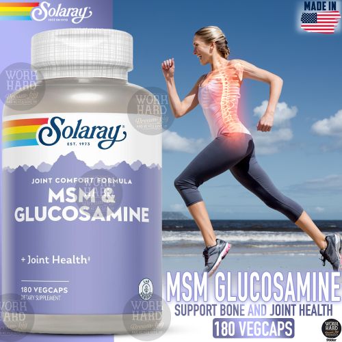 MSM et GlucosamineAvec vitamine C Fabrication du collagne 180 Capsules