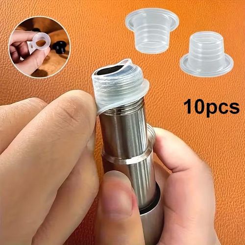 طقم 10 قطع سدادة سيليكون لإحكام غلق الصنابير ووصلات الأنابيب حلقات منع تسرب المياه مرنة للمطبخ والحمام حلقة إغلاق عالمية بديلة لشريط التفلون لسن 1/2 بوصة