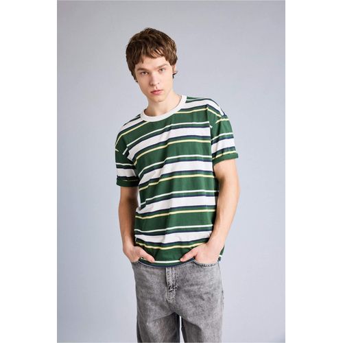 T-shirt en coton imprimé Coupe boxy