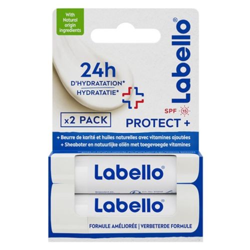 Stick Soin des Lèvres Hydratant Protect+ Lot de 2 x 4,8g -Origine France