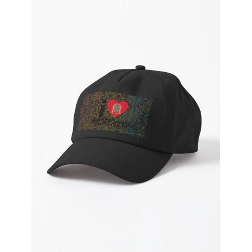 I LOVE MOROCCO Casquette noire avec design unique