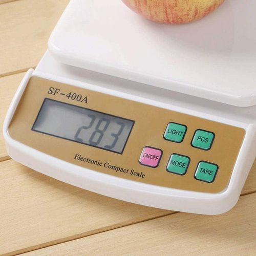 SONAXO Balance Numérique Électronique 30kg/1g – Balance de Cuisine en Acier Inoxydable avec Fonction Tare et Écran LCD