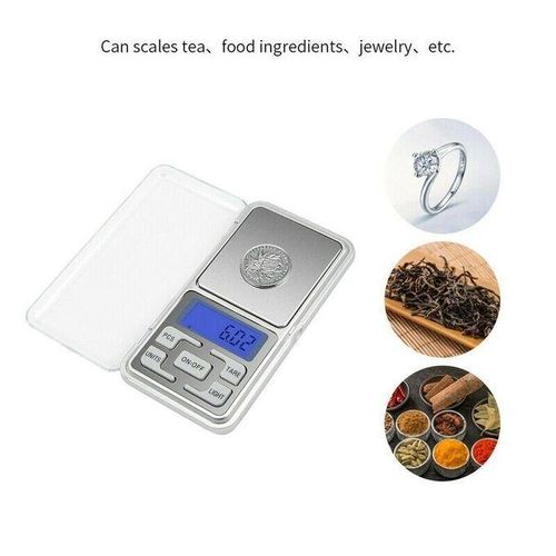 Mini Balance de poche Balance de précision Pour or argent Poudre bijoux - Précision 0.1g/500g