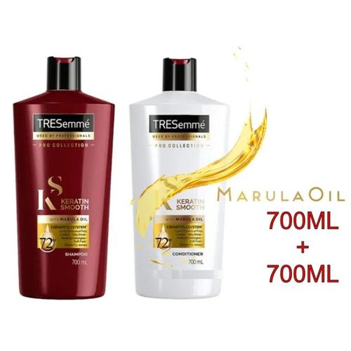Duo PRO COLLECTION Kératine Smooth, Shampoo & Conditionner - 700ml x 2