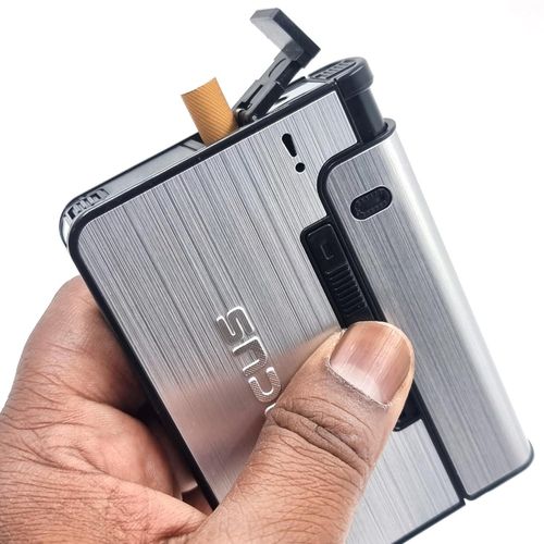 Boîte à Cigarettes Portable,étui avec briquet,Étui à cigarettes