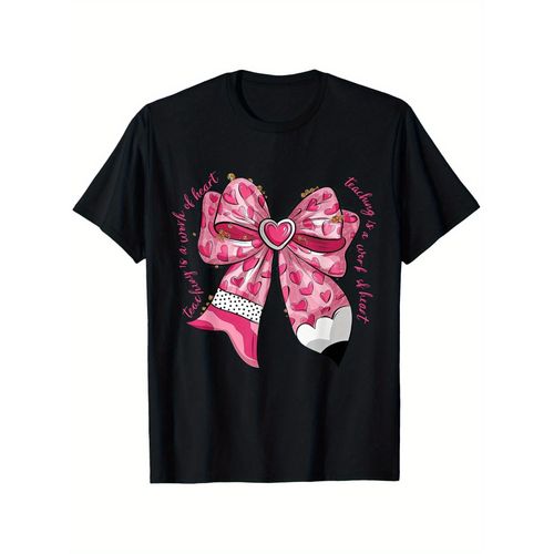 T-shirt Silhouette Ample pour Homme et Femme - Coupe Ample Décontractée à Manches Courtes avec Imprimé Minimaliste pour la Saint-Valentin (ou Quotidien) - Doux et Confortable Unisexe S-XXXL pour une Utilisation Toute l'Année