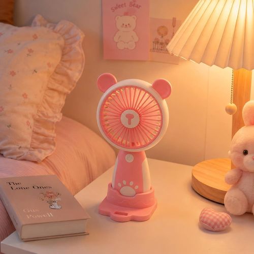 Mini ventilateur portatif pliable rechargeable USB avec support de téléphone