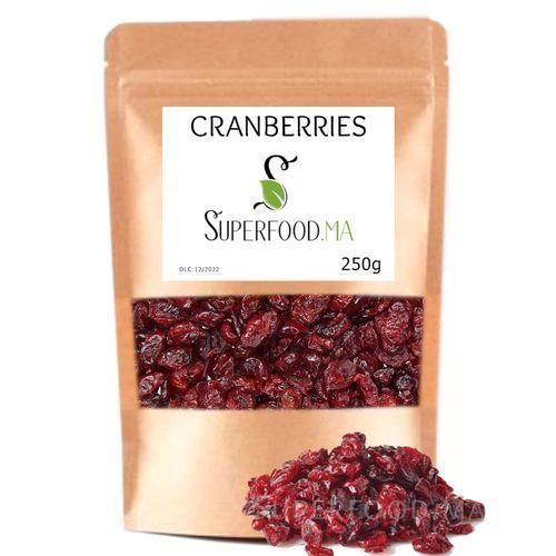 250g CRANBERRIES, CRANBERRY, CANNEBERGES, IDEAL POUR GRANOLA, MUESLI