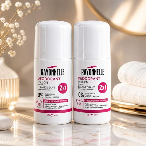 Déodorant Roll-On Éclaircissant 48H – Niacinamide & Vitamine E