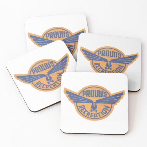 4 Dessous de Verre Autocollant de patinoire à roulettes de loisirs de Proud Indianapolis Indiana étiquette de conception 2 sous tasse unique