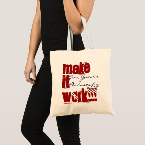 Tote bag make it work! ! ! Unique, haute qualité